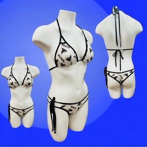 Atlanta Falcons Side Tie Bikini Set Swimwear S